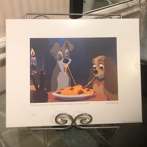 Vintage Classic Disney Lady and theTramp  Bella Notte wall hanging photo
